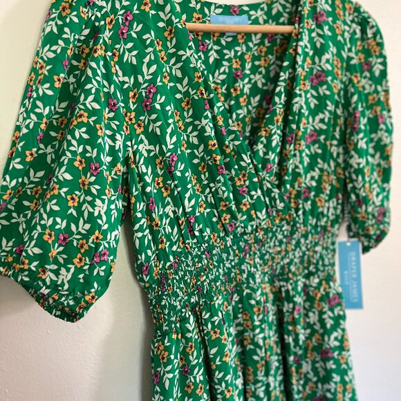 Draper James RSVP Floral Smocked Waist Dress - Picture 2 of 7